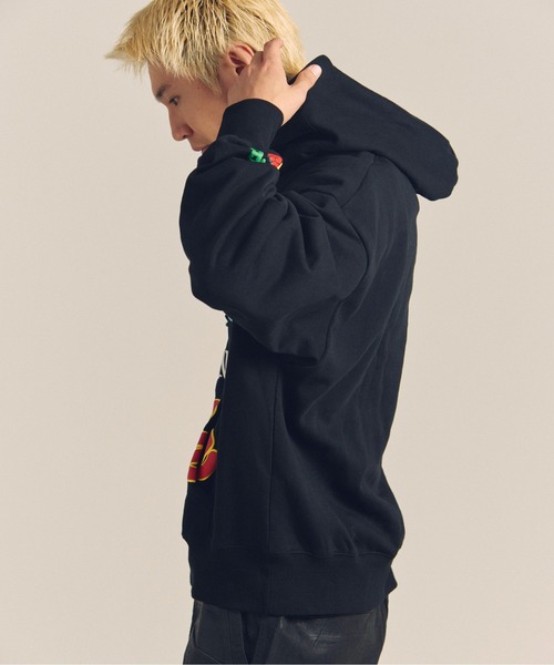 GALLIS ADDICTION（ガリスアディクション）の「GA 裏毛-POP MOTIF HOODIE（パーカー・メンズ・ブラック/ホワイト・M/L）」の3枚目の写真