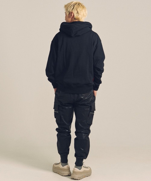 GALLIS ADDICTION（ガリスアディクション）の「GA 裏毛-POP MOTIF HOODIE（パーカー・メンズ・ブラック/ホワイト・M/L）」の15枚目の写真