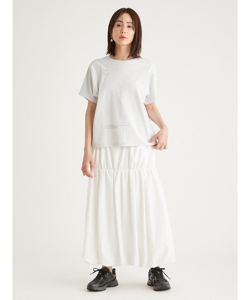 emmi（エミ）の「eco 撥水ティアードボリュームスカート（スカート・レディース・ネイビー/ライトブルー/ホワイト・0/1）」の14枚目の写真