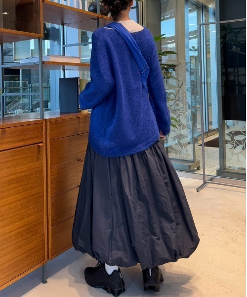 emmi（エミ）の「eco 撥水ティアードボリュームスカート（スカート・レディース・ネイビー/ライトブルー/ホワイト・0/1）」の19枚目の写真