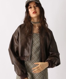 FOREVER 21 | 【2025SS】フェイクレザーMA-1(MA-1)