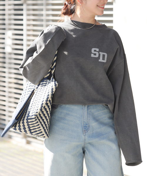 HOLIDAYS COMFORT】USAコットンインレイウラケプルオーバー（T