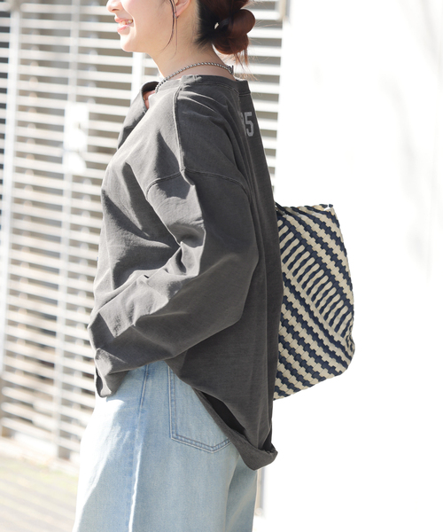 HOLIDAYS COMFORT】USAコットンインレイウラケプルオーバー（T