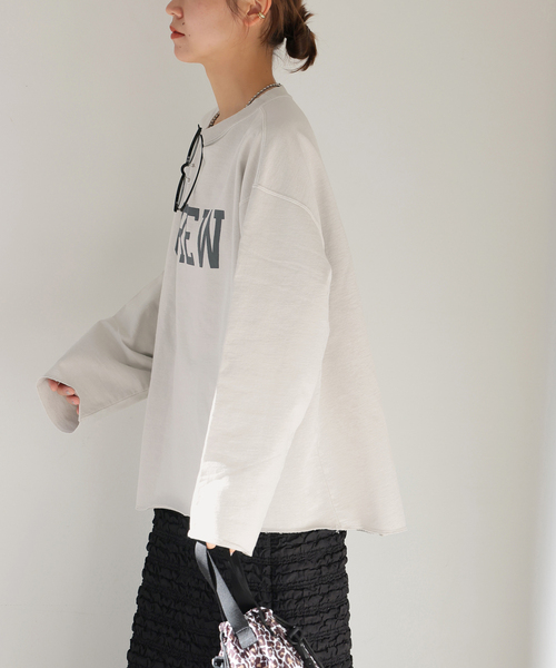 t*h様 holidaycomfortレリュームUSAコットンインレイウラケプル HOLIDAYS COMFORT】USAコットンインレイウラケプルオーバー（T