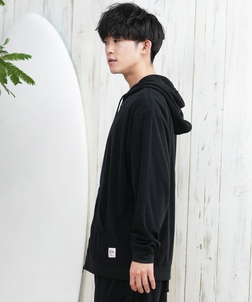 ムラサキスポーツ(ムラサキスポーツ)の「【ムラサキスポーツ限定】DEAR LAUREL/ディアローレル パイルジップパーカー 水陸両用 セットアップ対応 UVケア D25S1201(パーカー・メンズ・サーモンピンク/ベージュ/ブラック/サックスブルー・L/M)」の6枚目の写真