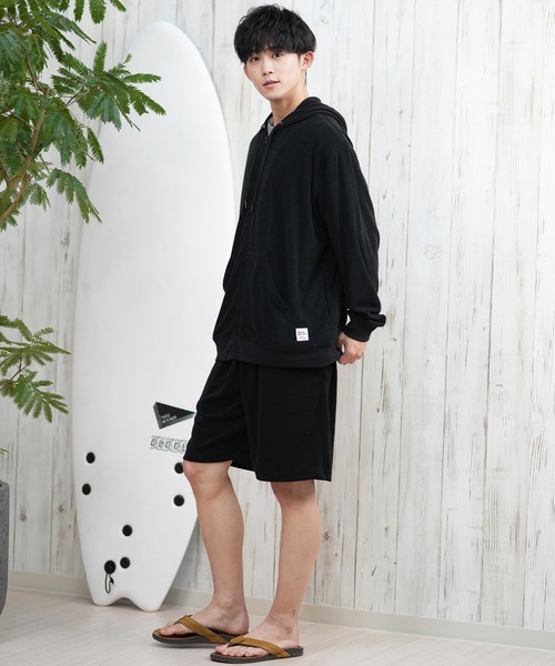 ムラサキスポーツ(ムラサキスポーツ)の「【ムラサキスポーツ限定】DEAR LAUREL/ディアローレル パイルジップパーカー 水陸両用 セットアップ対応 UVケア D25S1201(パーカー・メンズ・サーモンピンク/ベージュ/ブラック/サックスブルー・L/M)」の10枚目の写真