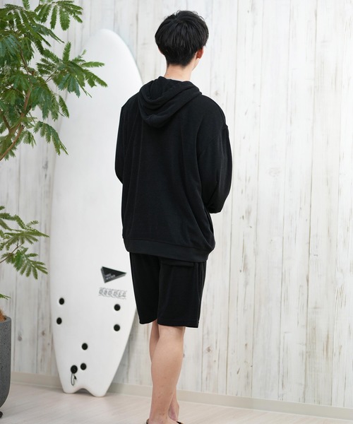 ムラサキスポーツ(ムラサキスポーツ)の「【ムラサキスポーツ限定】DEAR LAUREL/ディアローレル パイルジップパーカー 水陸両用 セットアップ対応 UVケア D25S1201(パーカー・メンズ・サーモンピンク/ベージュ/ブラック/サックスブルー・L/M)」の11枚目の写真