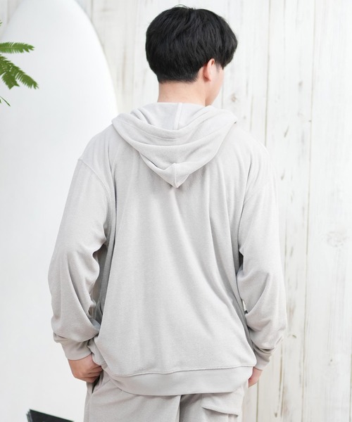 ムラサキスポーツ(ムラサキスポーツ)の「【ムラサキスポーツ限定】DEAR LAUREL/ディアローレル パイルジップパーカー 水陸両用 セットアップ対応 UVケア D25S1201(パーカー・メンズ・サーモンピンク/ベージュ/ブラック/サックスブルー・L/M)」の14枚目の写真