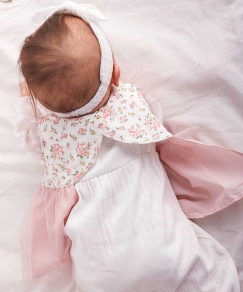 SLAP SLIP BABY（スラップスリップベビー）の「花柄袖フリルラメチュールドレススタイベビー【専用ケース付き】（ベビーギフト・キッズ・ホワイト系その他2/ピンク系その他・FREE）」の11枚目の写真