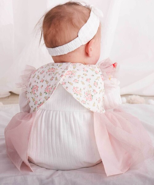 SLAP SLIP BABY（スラップスリップベビー）の「花柄袖フリルラメチュールドレススタイベビー【専用ケース付き】（ベビーギフト・キッズ・ホワイト系その他2/ピンク系その他・FREE）」の12枚目の写真
