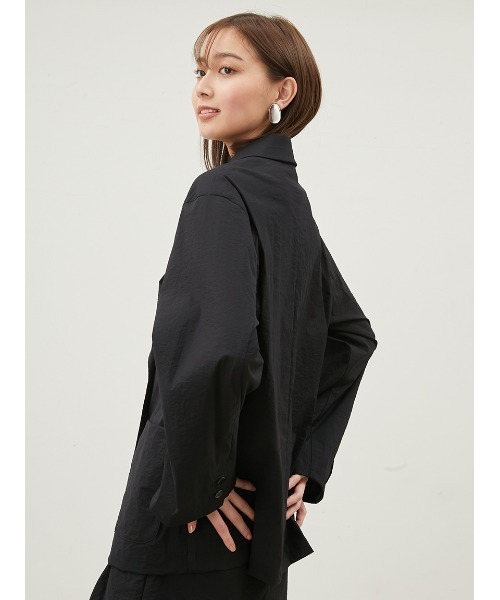 【美品】 MilaOwenストレッチシアーダブルジャケット ブラック　値下げ不可 Mila Owen（ミラオーウェン）の「ストレッチシアーダブル