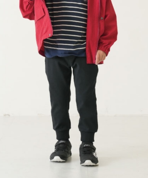 and D. petit main(アンドディープティマイン)の「【365D.】【防汚加工】フライス裾リブパンツ(スウェットパンツ・キッズ・ブラック/ブルー/ベージュ・140cm/130cm/120cm/100cm/110cm/90cm)」の2枚目の写真