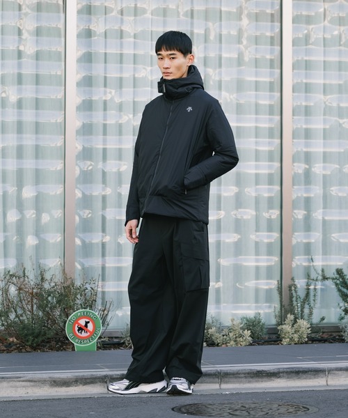 デサント オルテライン★ダブルジップ パーカー ブラック Sサイズ デサント オルテライン☆ダブルジップ パーカー ブラック Sサイズ