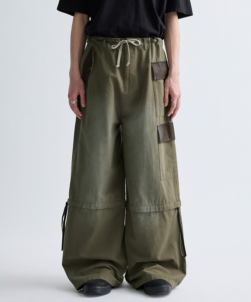 パンツ NINA 147 SS23 MAXI CARGO TROUSERS (3942.4113 SUEDE) セール】サイドリボン カーゴパンツ(140㎝～160㎝)（カーゴ