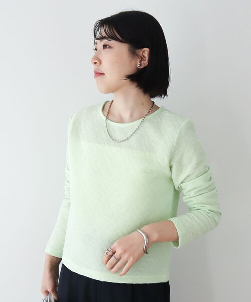 セール】シアーポコポコプルオーバー（その他トップス）｜Green