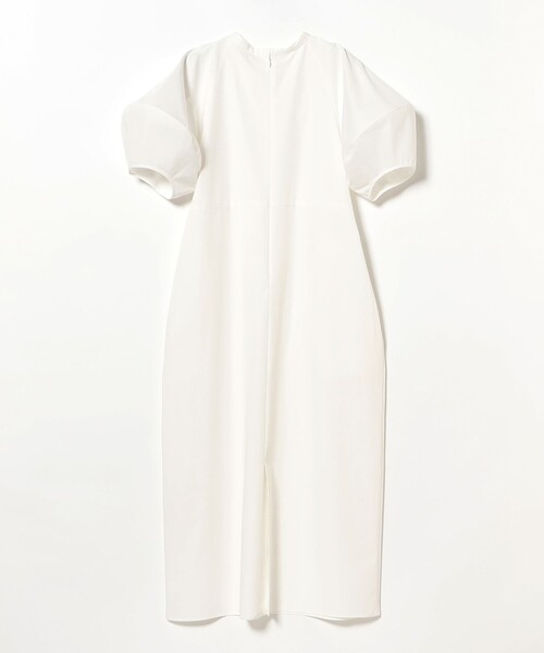 Demi-Luxe BEAMS（デミルクス ビームス）の「ランタンスリーブ コクーン ワンピース［手洗い可］（ワンピース・レディース・ホワイト/ブラック・36/38）」の21枚目の写真