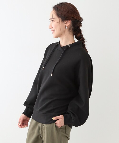 DRESKIP(ドレスキップ)の「【S-LL】なめらかタッチ もちさら抜け襟トップス(Tシャツ/カットソー・レディース・ライトグレー/ブラック/イエロー系その他/ベビーピンク・01/02/03/04)」の14枚目の写真