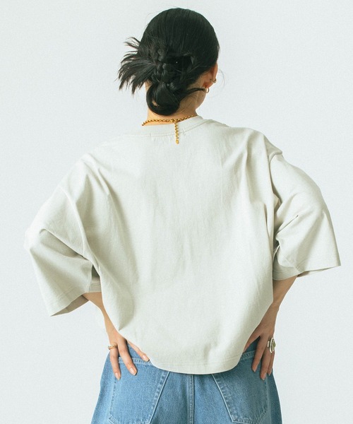 tシャツ (mag.by c)EMBROIDERY H/S TEE レディース ROSE BUD tシャツ (mag.by c)EMBROIDERY H/S TEE レディース