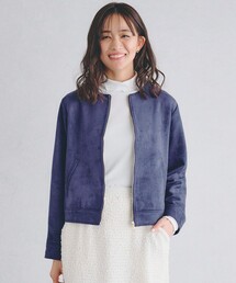 grove | スエードライクノーカラージャケット(ブルゾン)