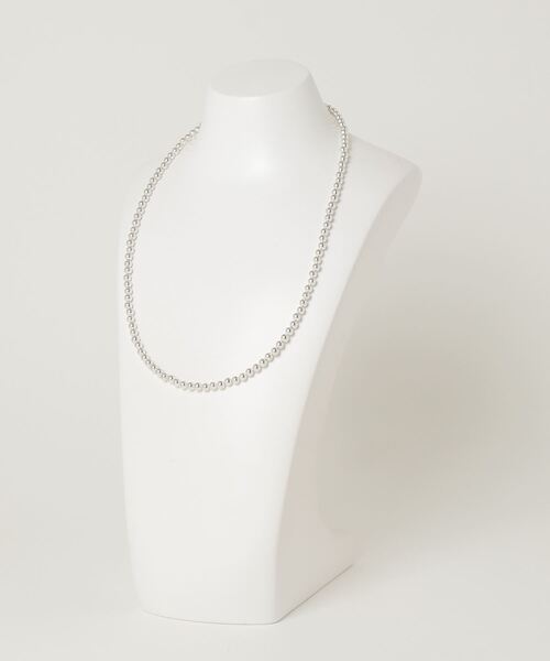 ERICKA NICOLAS BEGAY(エリッカ ニコラス ビゲイ)の「【ERICKA NICOLAS BEGAY】 NAVAJO PEARL NECKLACE / 5-60(ネックレス・メンズ・シルバー系2/シルバー系1・60)」の3枚目の写真