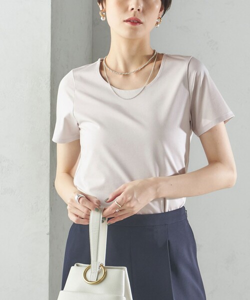 tシャツ 「手洗い可能」SORONA(R) クルーネック TEE レディース SHIPS tシャツ 「手洗い可能」SORONA(R) クルーネック TEE