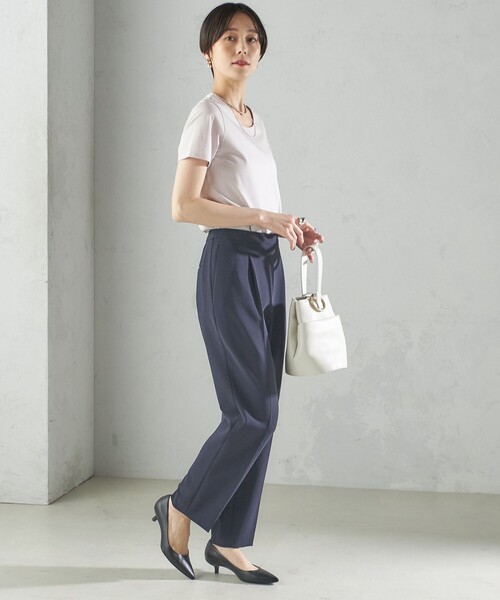 SHIPS for women / シップスウィメン 〈手洗い可能〉SORONA(R) クルーネック TEE SHIPS（シップス）の「〈手洗い可能〉SORONA(R) クルーネック