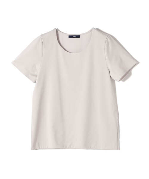 【シップス　ウィメン】〈手洗い可能〉SORONA(R) クルーネック TEE 手洗い可能〉SORONA(R) クルーネック TEE（Tシャツ/カットソー