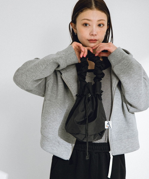 Drifter（ドリフター）の「DRIFTER　ギャザーハンドルポーチバッグ（ショルダーバッグ・レディース・ブルー/ブラック・ONE）」の6枚目の写真