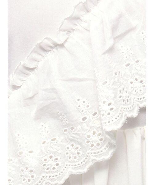 merry jenny（メリージェニー）の「フリルコットンワンピース（ワンピース・レディース・ライトブルー/オフホワイト/ラベンダー・FREE）」の9枚目の写真