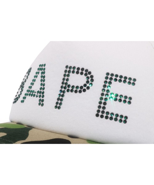 A BATHING APE(アベイシングエイプ)の「ABC CAMO CRYSTAL STONE MESH CAP(キャップ・レディース・グリーン/ピンク/ブルー・FREE)」の10枚目の写真