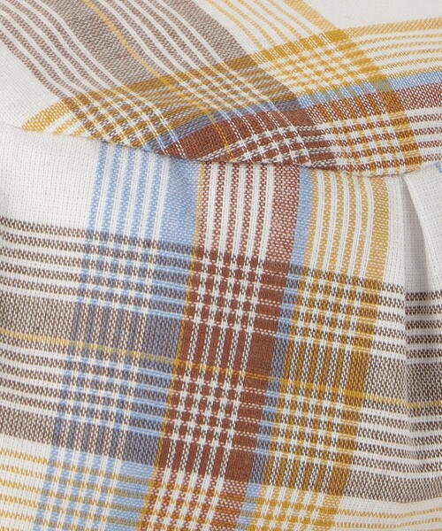 green label relaxing（グリーンレーベルリラクシング）の「チェック バケットハット 紐付き（ハット・キッズ・イエロー/ケリーグリーン・FREE(53-55cm)）」の3枚目の写真