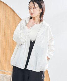 羽織りフーディシャツ