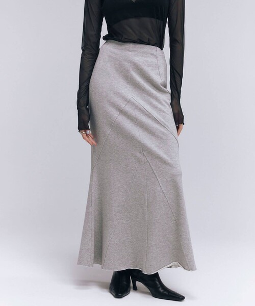 JOSEMOON/ジョゼムーン】PIGMENT SWEAT SKIRT/スウェット