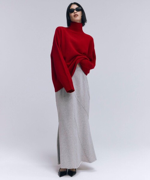 JOSEMOON/ジョゼムーン】PIGMENT SWEAT SKIRT/スウェット