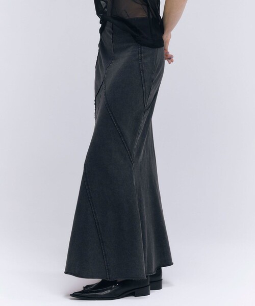 JOSEMOON/ジョゼムーン】PIGMENT SWEAT SKIRT/スウェット