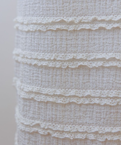 flower（フラワー）の「タイニーフリルスカート2（スカート・レディース・ブラック/アイボリー・FREE）」の13枚目の写真