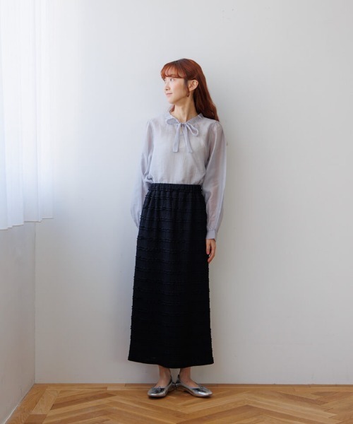 flower(フラワー)の「タイニーフリルスカート2(スカート・レディース・ブラック/アイボリー・FREE)」の19枚目の写真