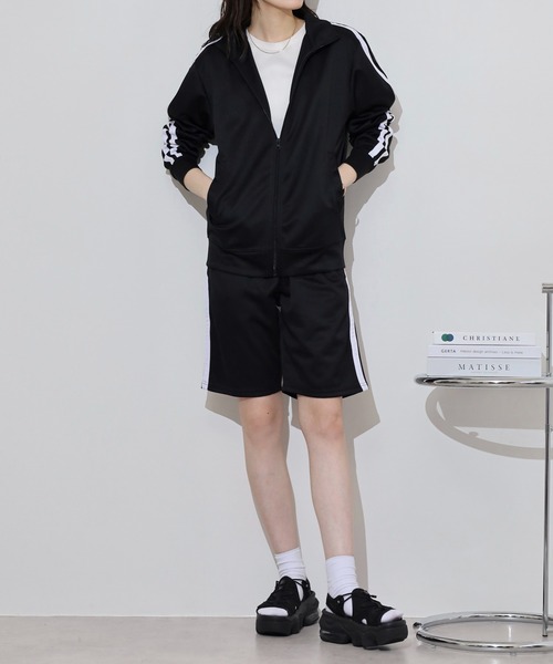 ACE(エース)の「ジャージラインハーフパンツ(その他パンツ・メンズ・ブラック×グレー/ブラック×ホワイト/ブラック×ブルー/ブラック×レッド・LL/M/L)」の14枚目の写真