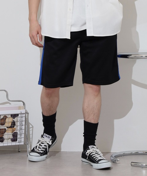 ACE(エース)の「ジャージラインハーフパンツ(その他パンツ・メンズ・ブラック×グレー/ブラック×ホワイト/ブラック×ブルー/ブラック×レッド・LL/M/L)」の17枚目の写真