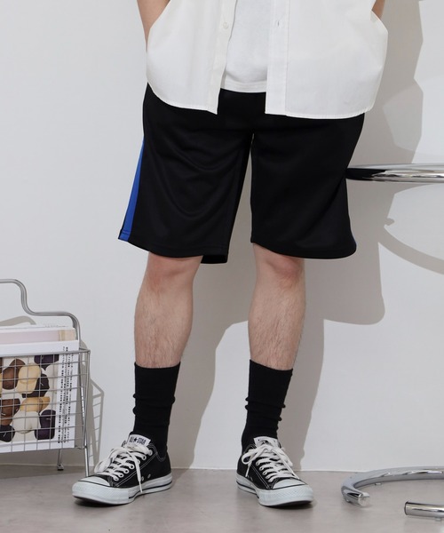 ACE(エース)の「ジャージラインハーフパンツ(その他パンツ・メンズ・ブラック×グレー/ブラック×ホワイト/ブラック×ブルー/ブラック×レッド・LL/M/L)」の16枚目の写真