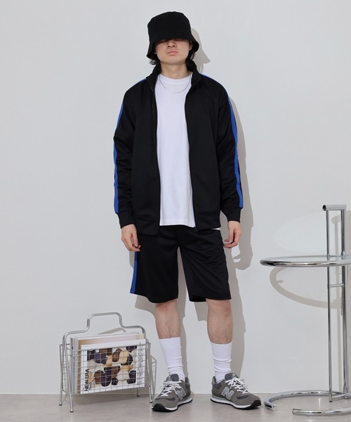 ACE(エース)の「ジャージラインハーフパンツ(その他パンツ・メンズ・ブラック×グレー/ブラック×ホワイト/ブラック×ブルー/ブラック×レッド・LL/M/L)」の19枚目の写真