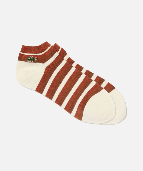 LACOSTE（ラコステ）の「マルチボーダーアンクルソックス（ソックス/靴下・メンズ・グレー/ブルー/ホワイト・27.0cm）」の2枚目の写真