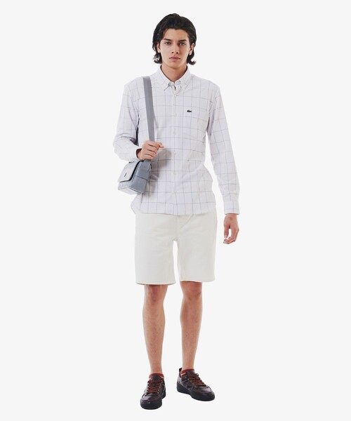 LACOSTE（ラコステ）の「マルチボーダーアンクルソックス（ソックス/靴下・メンズ・グレー/ブルー/ホワイト・27.0cm）」の7枚目の写真