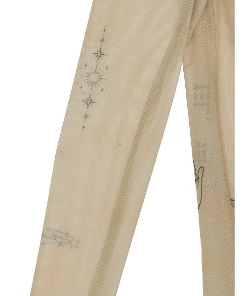 PLANET SHEER TATTOO WITH BUSTIER TOP（Tシャツ/カットソー