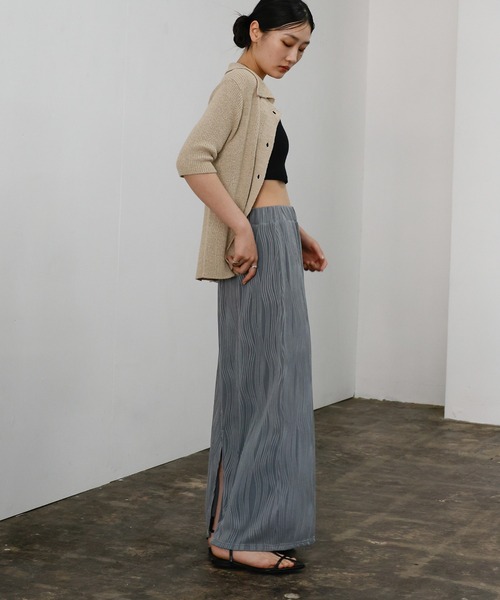 select MOCA(セレクトモカ)の「ニュアンスラインナロースカート(スカート・レディース・ブラック/ブラウン/ライトグレー・FREE)」の15枚目の写真