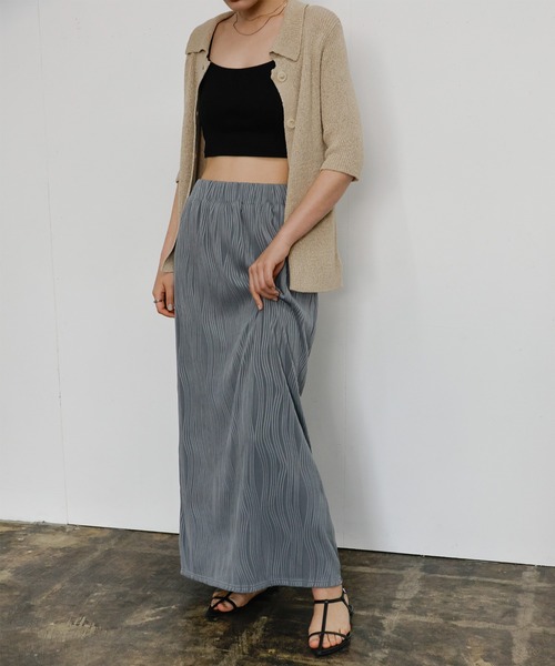 select MOCA(セレクトモカ)の「ニュアンスラインナロースカート(スカート・レディース・ブラック/ブラウン/ライトグレー・FREE)」の11枚目の写真