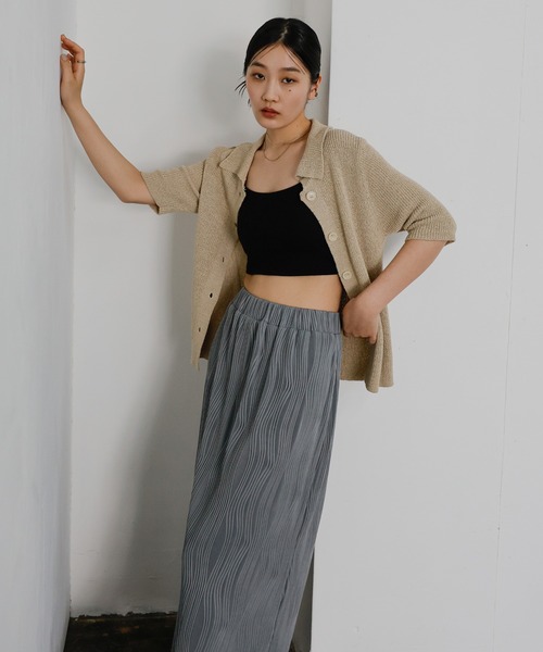 select MOCA(セレクトモカ)の「ニュアンスラインナロースカート(スカート・レディース・ブラック/ブラウン/ライトグレー・FREE)」の14枚目の写真