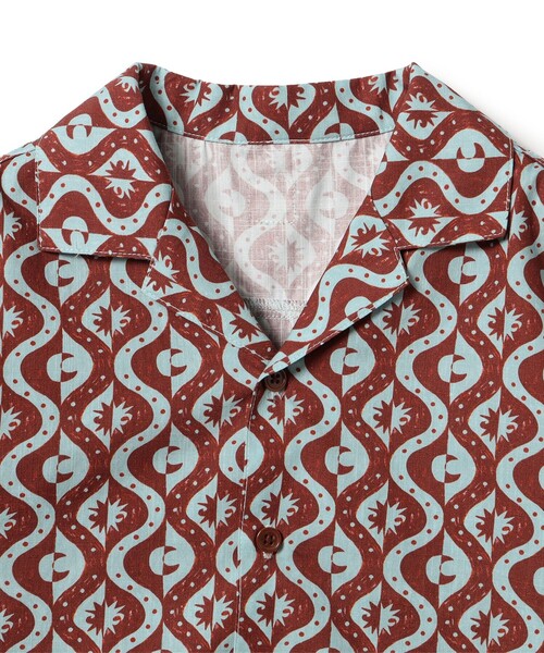 こども ビームス（コドモビームス）の「Beach Party シャツ 2025SS（100～140cm）（シャツ/ブラウス・キッズ・ブラウン系その他/グリーン系その他・100/110/120/130/140）」の14枚目の写真