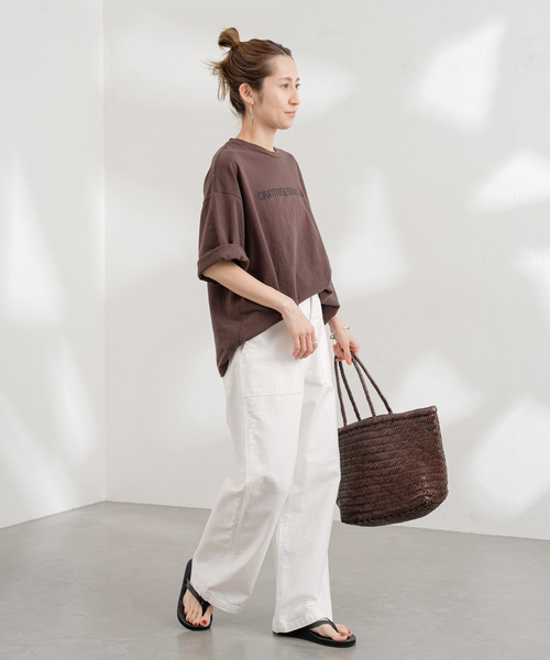 FRAMeWORK（フレームワーク）の「≪追加≫バックサテンベイカーパンツ（カーゴパンツ・レディース・ホワイト/カーキ/ブラック・36/38/40）」の17枚目の写真