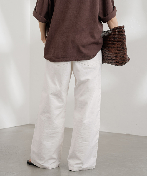 FRAMeWORK（フレームワーク）の「≪追加≫バックサテンベイカーパンツ（カーゴパンツ・レディース・ホワイト/カーキ/ブラック・36/38/40）」の22枚目の写真